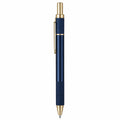 Bolígrafo Retráctil Azul y Oro con Detalles Elegantes