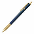 Bolígrafo de Metal Azul Oscuro con Detalles Dorados