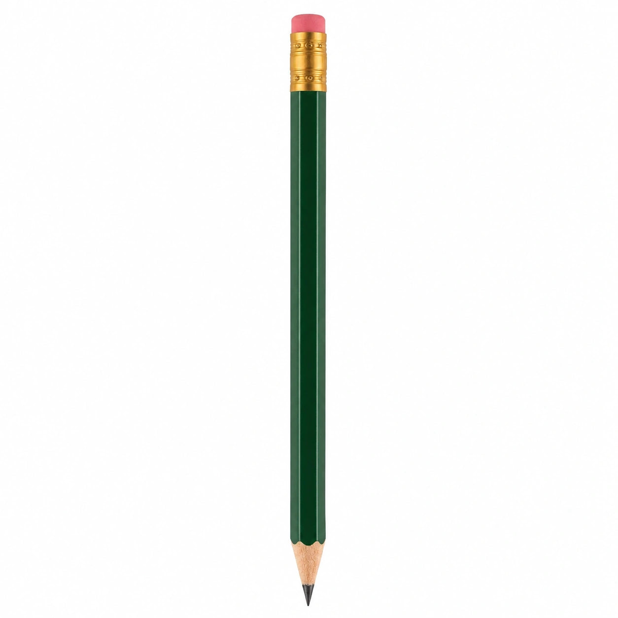 Lápiz Clásico de Madera Verde con Borrador