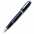 Pluma Estilográfica de Escritura Fina Azul Oscuro con Punta de Acero Inoxidable